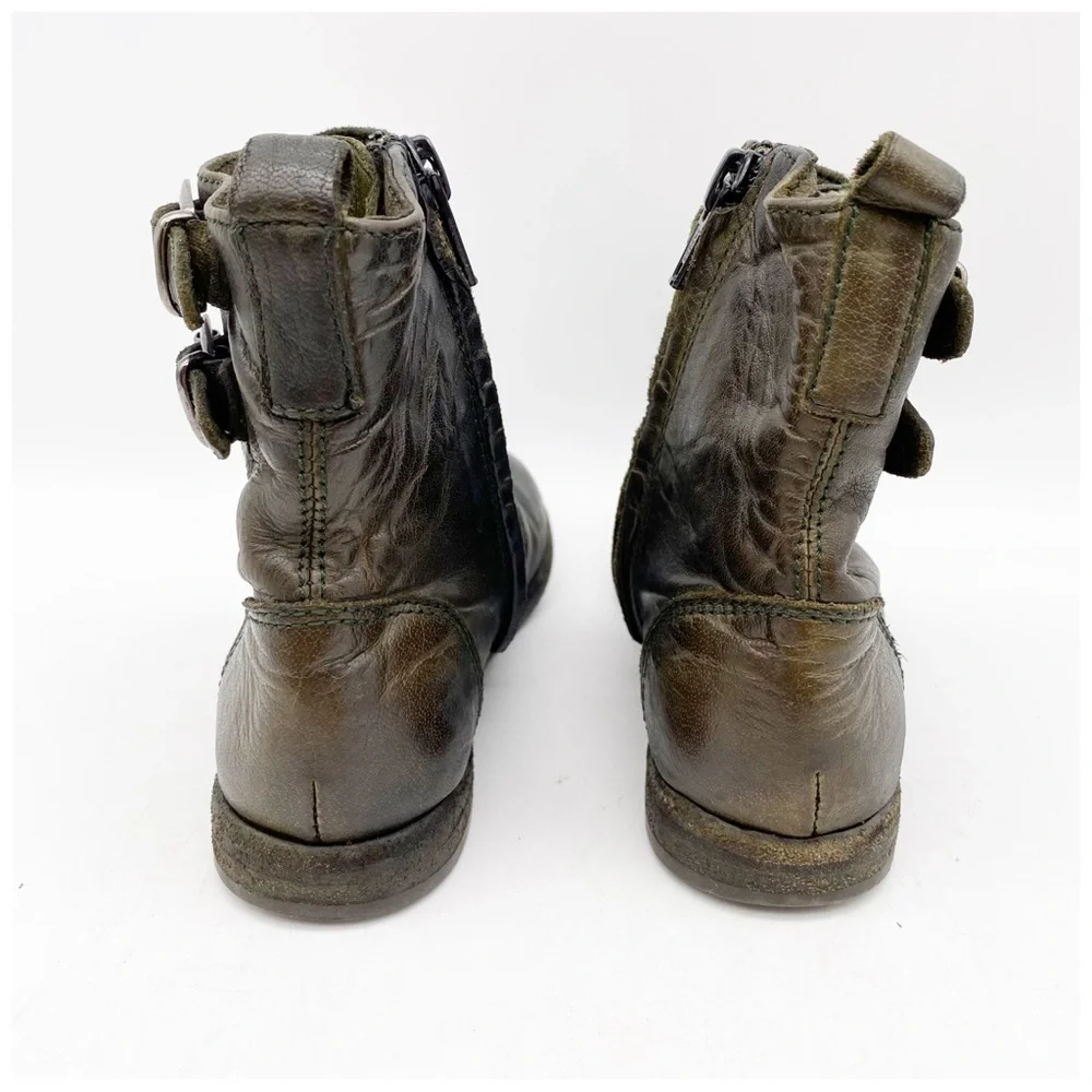 Bonpoint Green Lace‎ Up Boots Size 28